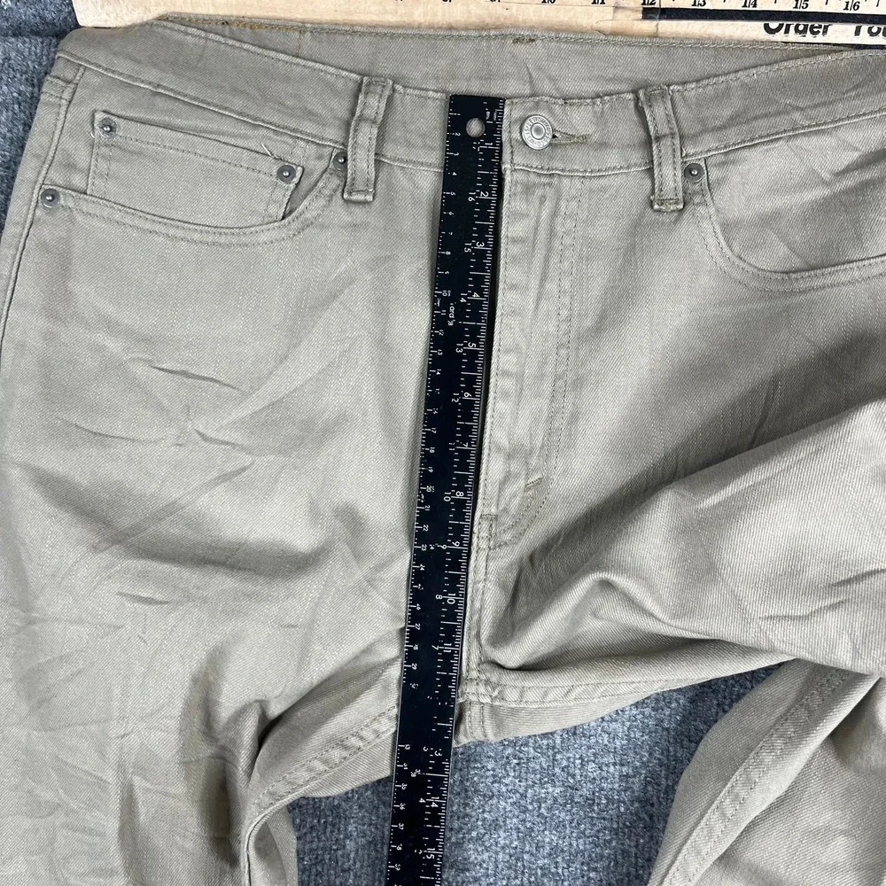 Levis 505‎ Jeans Mens Size 36x30 Beige Straight Fit Classic Casual Denim Pants